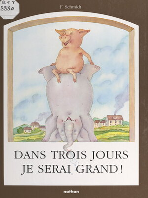 cover image of Dans trois jours, je serai grand !